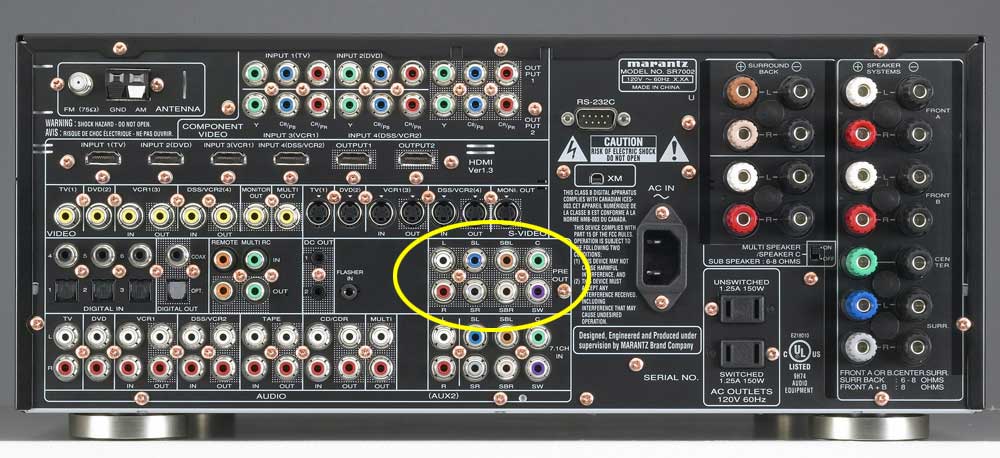 Marantz SR 7002 Back