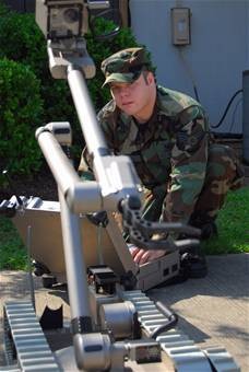Wii Remote and iPhone to control Bomb Squad Robot