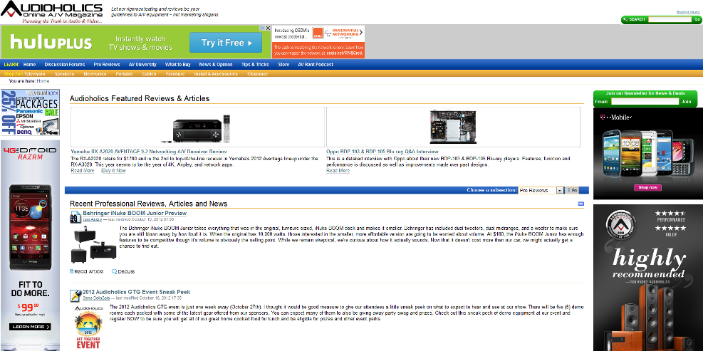 Audioholics.com+Home+Page