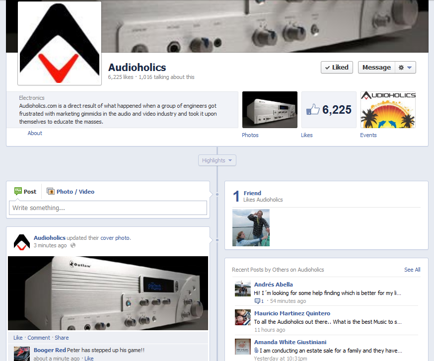 Audioholics+Facebook+Page