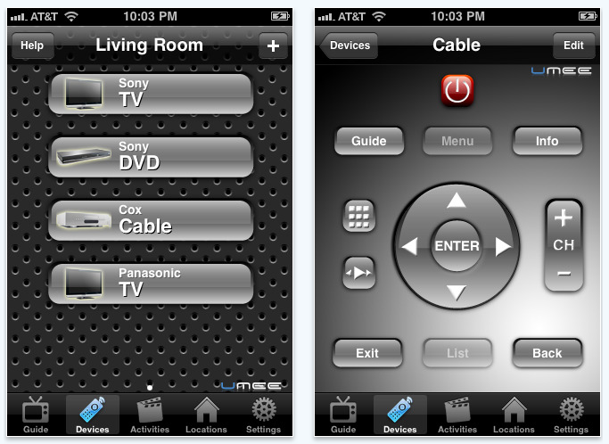 Griffin and Dijit Beacon Universal Remote App