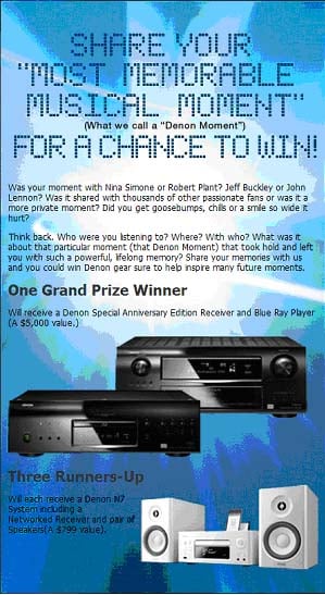 Denon+100th+Anniversary+Celebration+-+Win+FREE+Denon+Products