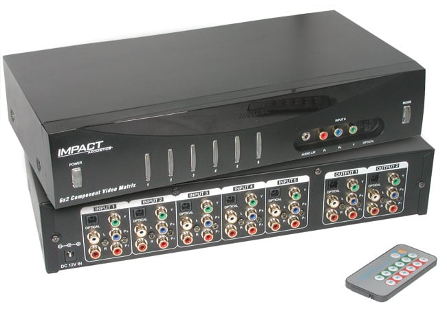 Impact+Acoustics+6x2+Component+Video+Matrix+Selector+%28Model%23+40697%29
