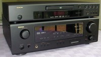 The AVR-487 receiver & DVD-557 are the heart of the system.