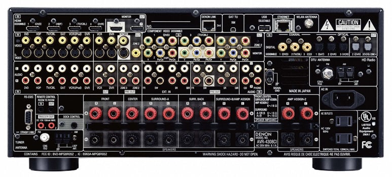 Denon+AVR-4308CI+rear+connections