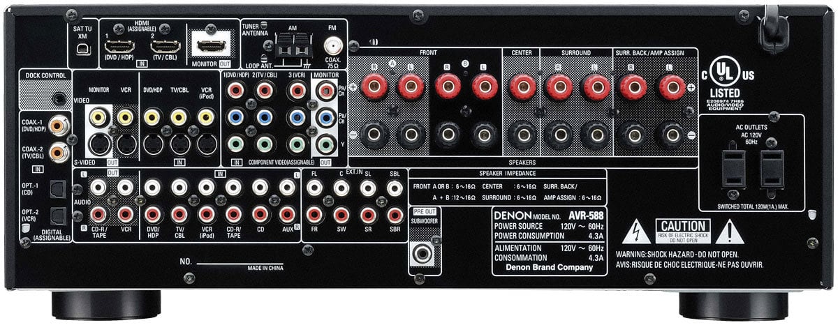 Denon+AVR-588+Back+Panel