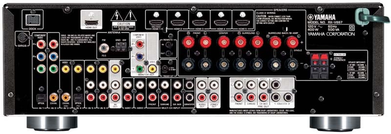 Yamaha+RX-V667+Backpanel+View
