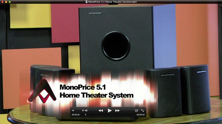MonoPrice 5.1 Home Theater Speakers & Subwoofer