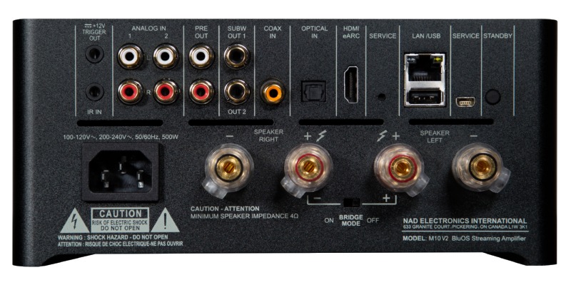 NAD C 700 V2 Amplificatore Streaming BluOS - 80W Per Canale, DAC Migliorato, Phono MM, HDMI EARC