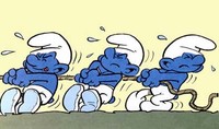 Smurf Tug A War