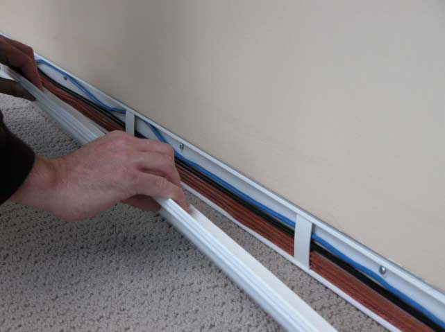 Hide your wires behind crown molding.  Home theater setup, Home theater  seating, Crown molding