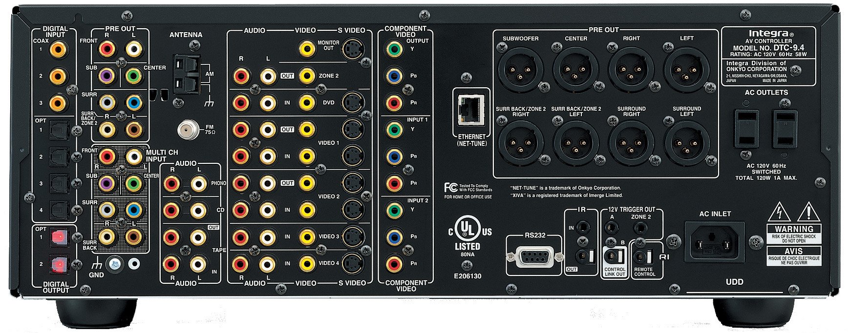Integra DTC9.4 Processor and DTA9.4 Amplifier Review Audioholics