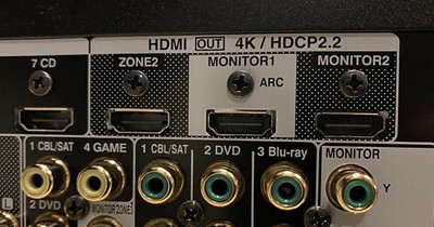 Denon X8500H 3 HDMI outputs