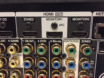 Denon X7200WA three HDMI outputs