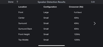 Audyssey speaker detection for SVS and Denon X8500H
