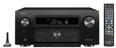 Denon X8500H with remote and Audyssey microphone