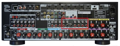 Denon AVR-X4000 Rear Panel