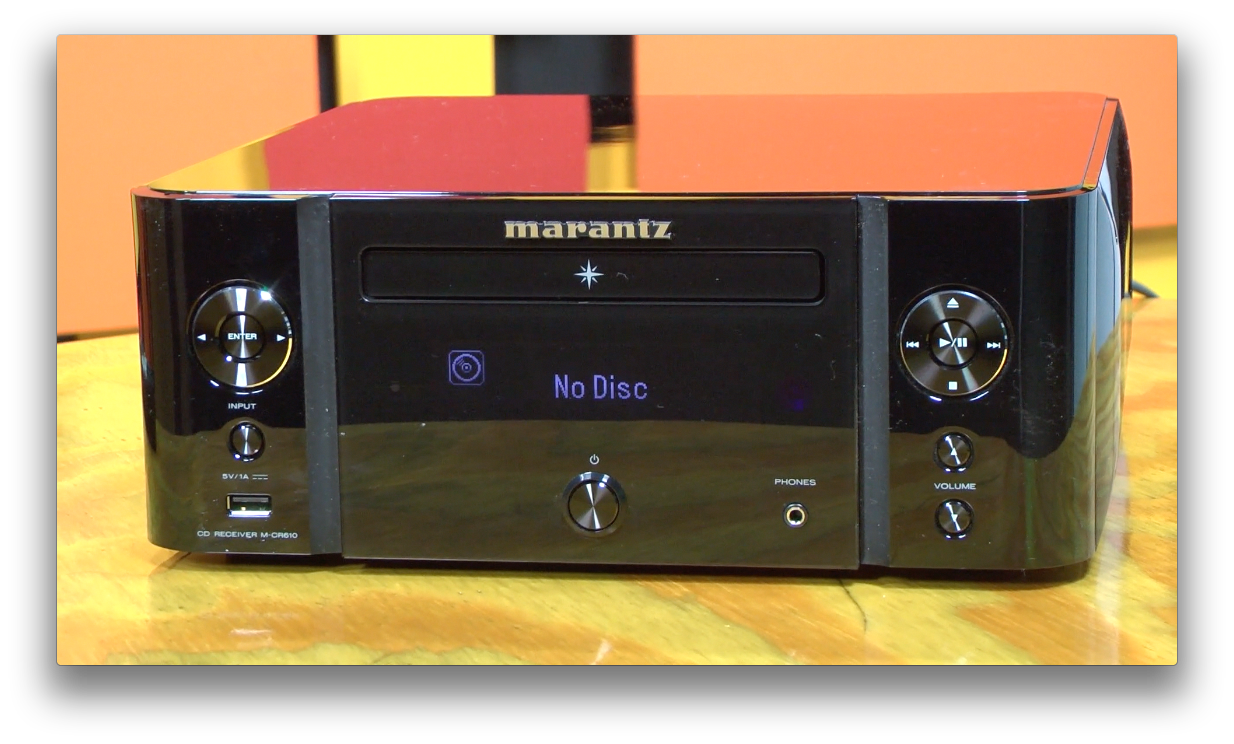 Marantz M CR Wireless Network CD Receiver Review   Audioholics