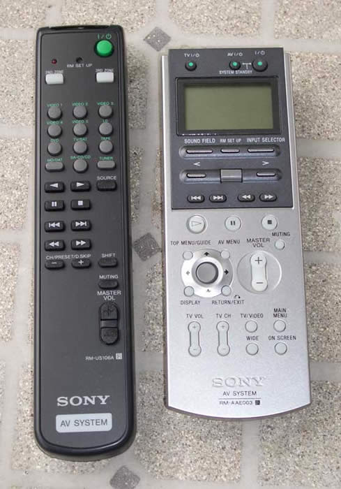 STR-DA7100ES remote controls