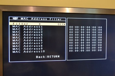 MAC Address Filtering