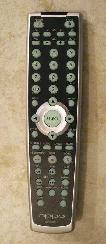 Oppo OPDV971H remote