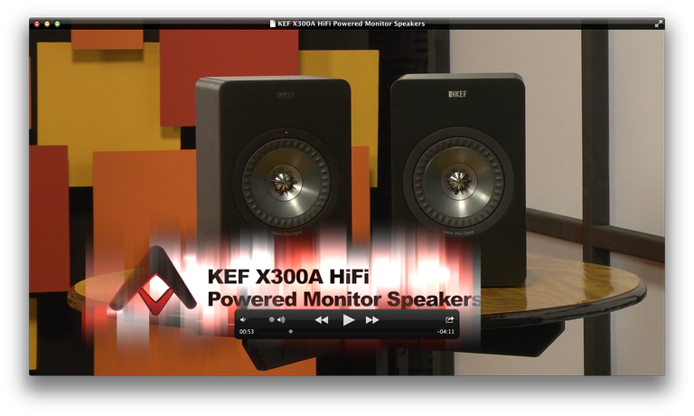 KEF X300A HiFi Powered Monitor Speakers