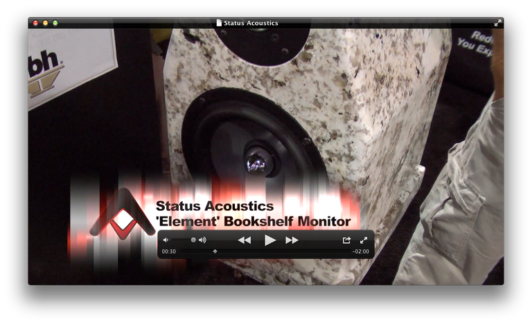 Status Acoustics Granite Bookshelf Speakers