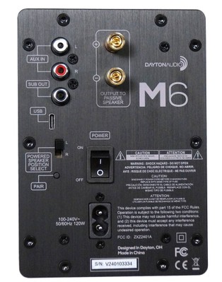 M6 amp panel