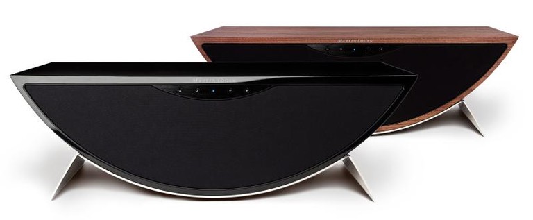 Meet the Martin Logan Crescendo, available in gloss black and real Walnut veneer.