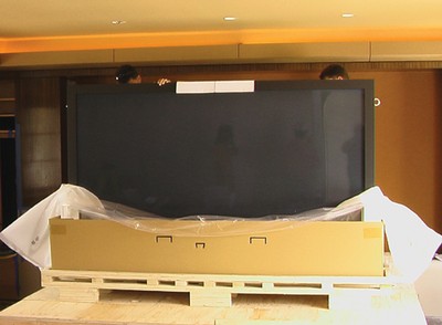 panasonic plasma unpacking