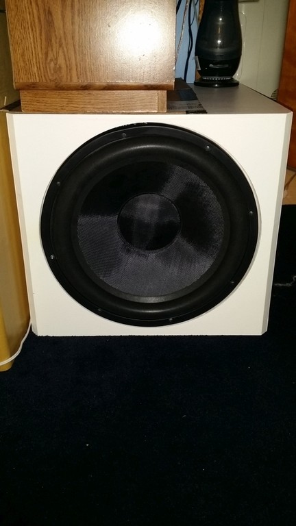 Completed DIY Sealed Subwoofer