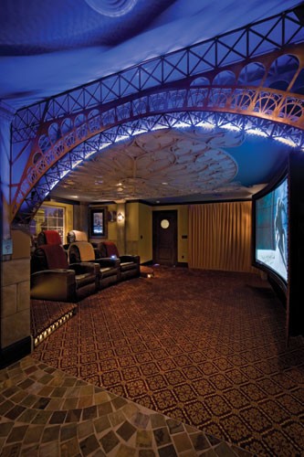 Paris Themed Home Theater