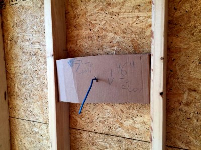 DIY Cardboard rough-in bracket