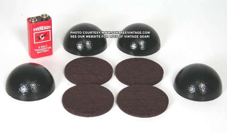 Sorbathane_isolation_Feet_turntable_silicone_pods_black_with-felt_web