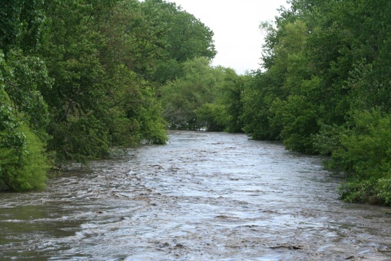 The Local Creek - Flooding Badly