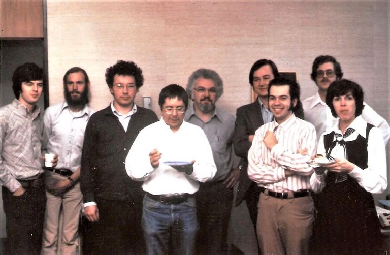 9 Teledyne AR RandD engineers 1975 [source Lucette H. Nicoll]