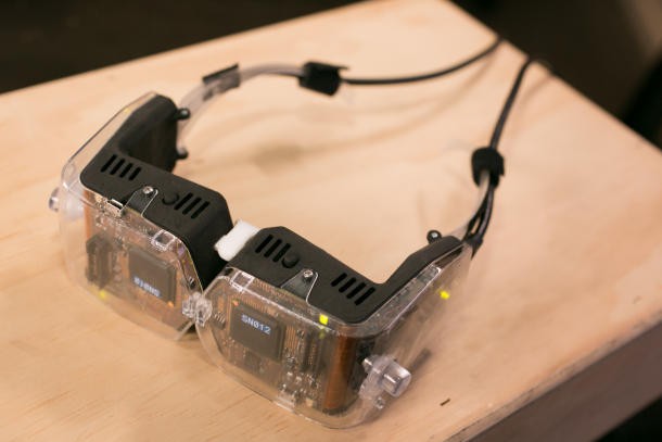 Avegants Virtual Retinal Display (Photo credit: Sarah Tew/CNET)