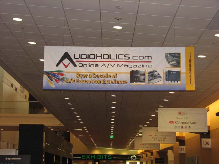 Audioholics Banner at CEDIA 2011