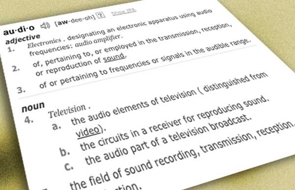 Defining Confusing Audio Terms