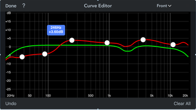 Audyssey Curve Edit