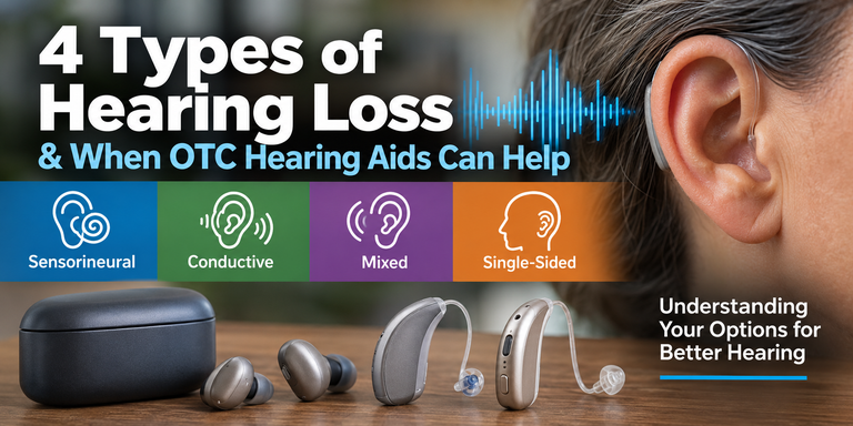 4 Types of Hearing Loss & When OTC Hearing Aids Can Help