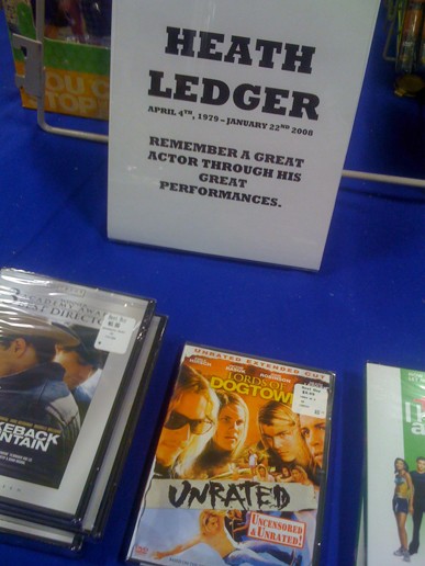 Heath Ledger Ghoul Stands: Tragedy on DVD or Blu-ray