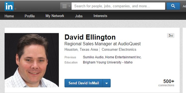 AudioQuest employee David Ellington appeared in the demo video.