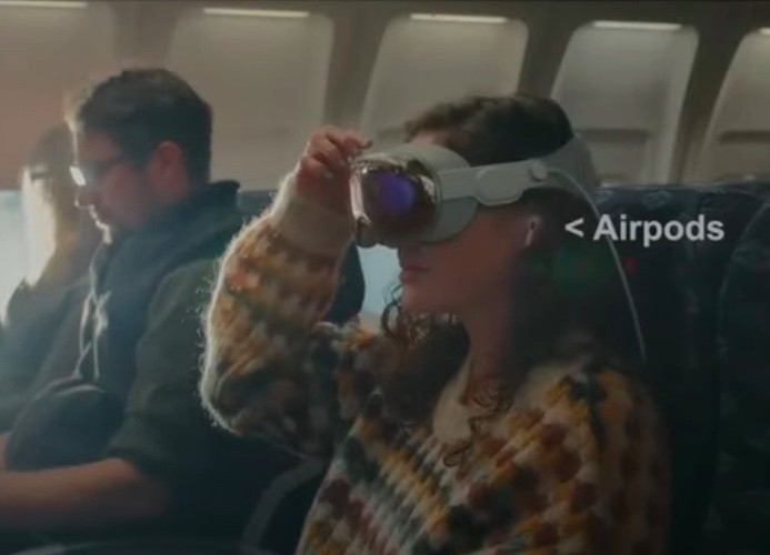AirPods on a Plane