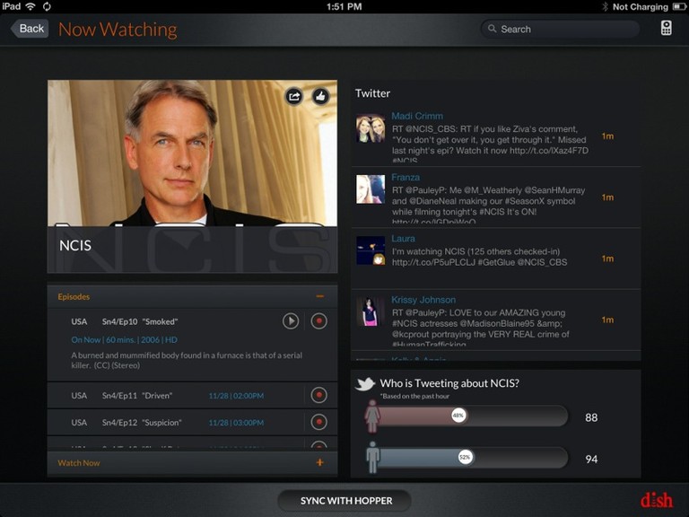 DISH Explorer Second-Screen App for iPad