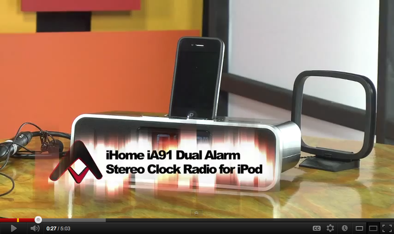 iHome iA91 App-enhanced Dual Alarm Stereo Clock Radio
