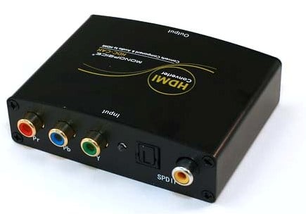 Fremskridt medarbejder bit Monoprice Component & S/PDIF Digital Coax/Optical Toslink Audio to HDMI  Converter Review | Audioholics