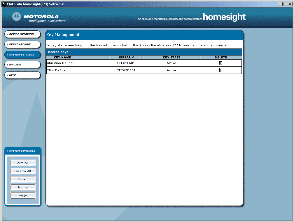 motorola homesight software download