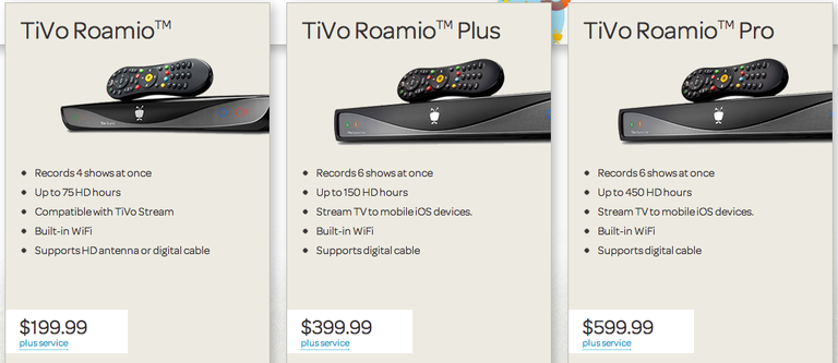 TiVo Roamio DVRs
