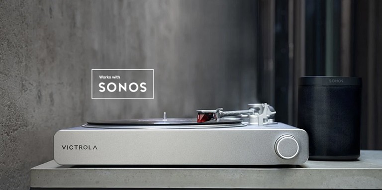 Victrola Stream Carbon Works with Sonos Turntable